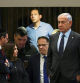 FILE PHOTO: Israeli Prime Minister Benjamin Netanyahu attends a meeting at the Knesset, Israel's parliament, amid demonstrations after he dismissed the defence minister as his nationalist coalition government presses on with its judicial overhaul, in Jerusalem, March 27, 2023. REUTERS/Ronen Zvulun/File Photo
