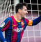 Leo Messi celebra un tanto en el Camp Nou con la camiseta del Barça