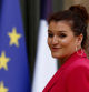 FILE PHOTO: French Junior Minister of Citizenship Marlene Schiappa arrives to attend the last weekly cabinet meeting at the Elysee Palace in Paris, France, April 28, 2022. REUTERS/Gonzalo Fuentes/File Photo