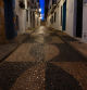 La empedrada calle Mayor de Altea.