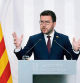 GRAFCAT8771. BARCELONA, 11/04/2023.- El presidente de la Generalitat de Cataluña, Pere Aragonès, durante la rueda de prensa después de la reunión semanal del gobierno catalán en la que ha anunciado que ha activado el proceso para 