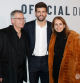 Soccerplayer Gerard Pique with parents Joan Pique and Montserrat Bernabeu at photocall for Davis Cup Official Dinner 2019 in Madrid on Saturday, 16 November 2019