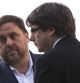 Oriol Junqueras y Carles Puigdemont en octubre del 2017, en una imagen de archivo