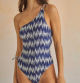 WOMEN'SECRET Bañador asimétrico estampado ikat