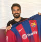Ilkay Gündogan posa con la camiseta del Barça.