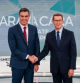 Sánchez y Feijóo antes del cara a cara que organizó Atresmedia