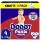 Dodot Activity Pants Talla 4, 135 Pañales + 1 pack de 48 toallitas gratis