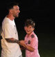 Lionel Messi y el caño que le hizo y celebró Thiago durante su presentación en el Inter Miami