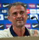 Luis Enrique, durante la rueda de prensa de este viernes
