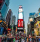 Pantallas y carteles luminosos en Times Square, el escaparate de América