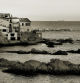 Postal actual en blanco y negro de Calella de Palafrugell.