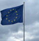 Una bandera europea ondeando en Suecia.