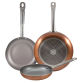 uego de 3 sartenes SAN IGNACIO Optimum Plus (18,22,26cm) en aluminio prensado
