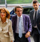 José María Aznar llega a un acto de Faes el pasado martes en Madrid junto a Ana Botella