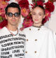 Singer Joe Jonas and Sophie Turner attending the LouisVuitton Foundation event in Paris, France on July 5, 2021.