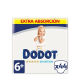 Dodot Sensitive Extra Pañales Bebé, Tallas 1,2,3,4,5,6-Pack mensual 44 a 88 pañales