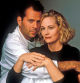 Cybill Shepherd y Bruce Willis en la serie emitida entre 1985 y 1989.