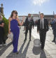 Former president Nicolas Sarkozy and Carla Bruni during the wedding of Javier Prado and Catalina Vereterra Gastearen in Medina Sidonia (Cadiz) on Saturday, 30 September 2023.