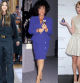 Victoria Beckham, hace unos días; Elizabeth Taylor en 1991 y Taylor Swift en el 2011