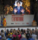 Acto central del 1-O en plaça Catalunya con la transmisión en directo del discurso de Carles Puigdemont
