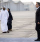 U.S. Secretary of State Antony Blinken arrives in Abu Dhabi, United Arab Emirates, Saturday Oct. 14, 2023. (AP Photo/Jacquelyn Martin, Pool)
