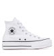 Zapatilla Converse Platform Alta Lona Blanca