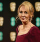 (FILES) In this file photo taken on February 12, 2017 British author J. K. Rowling poses upon arrival at the BAFTA British Academy Film Awards at the Royal Albert Hall in London on February 12, 2017. -