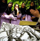 photograph by xavier cervera 10/05/2006 a secondary school students -during plastic arts subject, outdoor- in a park just next to an esfahan city landmark, iran