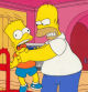 Los Simpson le prohíben a Homer que vuelva a estrangular a Bart nunca más