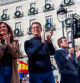 Concentarcion Miting contra al Amnistia en la Puerta del Sol Alberto Nuñez Feijoo Isabel Diaz Ayuso, Almeida Jose Maria Aznar