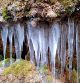 Carámbanos de hielo en la Riera de Marfà. Imágenes de Narcís Serrat