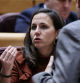 Podemos' secretary-general Ione Belarra attends the first Plenary session of the year of the Congress of Deputies at the Senate in Madrid on January 10, 2024. (Photo by Thomas COEX / AFP)