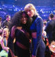 LOS ANGELES, CALIFORNIA - FEBRUARY 05: SZA and Taylor Swift seen during the 65th GRAMMY Awards at Crypto.com Arena on February 05, 2023 in Los Angeles, California. (Photo by John Shearer/Getty Images for The Recording Academy)