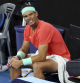 FILE - Rafael Nadal of Spain reflects between games in his quarter-final match against Jordan Thompson of Australia during the Brisbane International tennis tournament in Brisbane, Australia, Friday, Jan. 5, 2024. Nadal withdrew from the Australian Open with an injury a week before the season's first major was due to start after playing just one tournament in his comeback from 12 months on the sidelines. (AP Photo/Tertius Pickard, File)