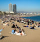 Ambiente Playa de la Barceloneta
En febrero