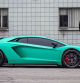 Bieber customizó este Lamborghini Aventador en azul turquesa.