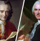 Los pensadores franceses François-Marie Arouet, conocido como Voltaire (izqda.), y Jean-Jacques Rousseau.
