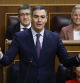 Pedro Sánchez, ayer en el Congreso durante la sesión de control al Gobierno.