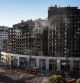 Así ha quedado el edificio incendiado en València