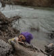 A toy is left on the bank of the Rio Grande river where migrants cross the river from Mexico into the U.S. in Eagle Pass, Texas, U.S., February 28, 2024. REUTERS/Go Nakamura