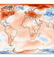 Anomalía mundial de temperatura en la superficie del aire en febrero de 2024