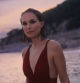 Natalie Portman en la playa de la Roca Grossa de Calella .