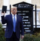 President Donald Trump holds a Bible as he visits outside St. John's Church across Lafayette Park from the White House Monday, June 1, 2020, in Washington. Part of the church was set on fire during protests on Sunday night. (AP Photo/Patrick Semansky)