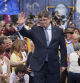 Pie?Caption (Pie) del objeto multimedia. También es agregado a la cabecera del objeto, junto con el Título. Exiled Catalan separatist leader, Spanish member of the European Parliament and founder of the Junts per Catalunya (Together for Catalonia) party Carles Puigdemont waves as he gives a speech during a meeting to present his list for the upcoming regional elections in Catalonia, on April 6, 2024, in Elna, southwestern France. (Photo by Matthieu RONDEL / AFP)