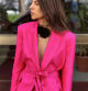 Traje fucsia de Zara
