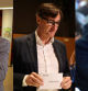 Los candidatos Pere Aragonès, Salvador Illa y Carles Puigdemont