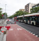 FOTO MARTI GELABERT 10/06/2024 OBRAS DEL CARRIL BICI EN EL PASSEIG JOAN DE BORBO, EN EL MARCO DEL PLAN DE MOVILIDAD DE LA COPA AMERICA