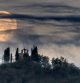 Las nubes fantasma engullen a la superluna  en Santa Perpètua de Vespella. Imágenes de Carme Molist Vidal