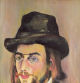 Retrato de Erik Satie, obra de Clementine Valadon