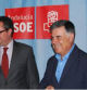 Juan Espadas junto a José Antonio Viera, consejero de Empleo en la época de los ERE